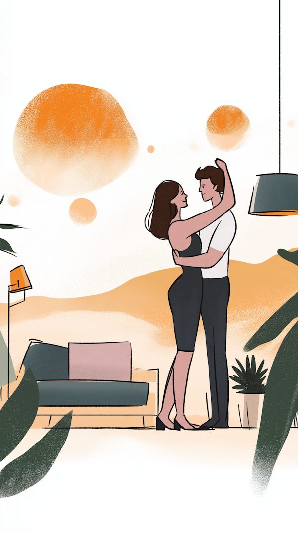 Intimate Dance Illustration