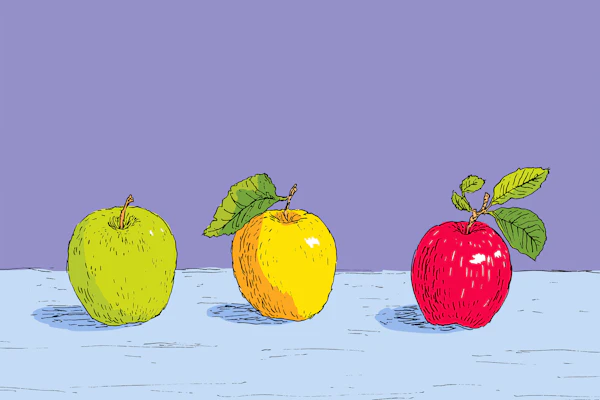 Colorful Apple Trio