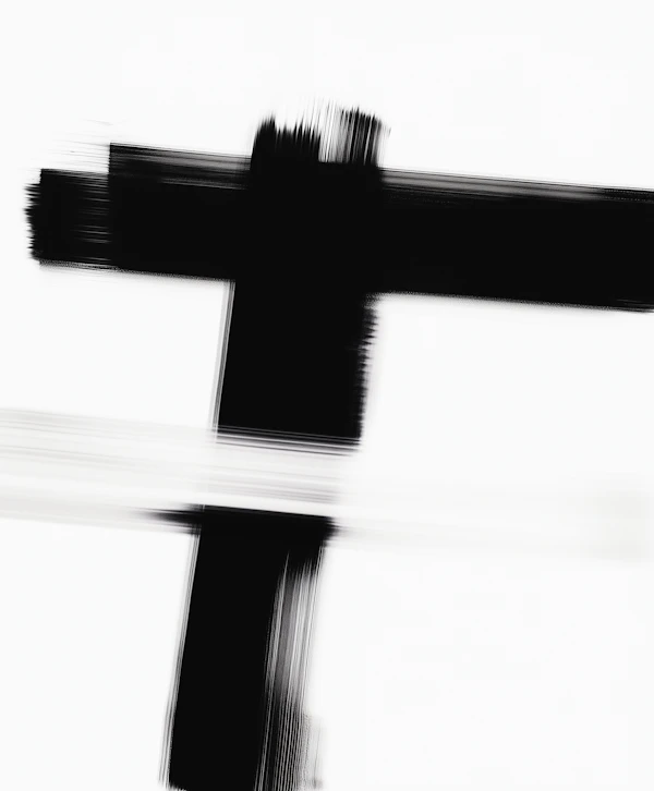 Abstract Black Cross
