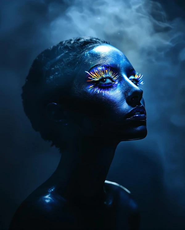 Futuristic Neon Portrait