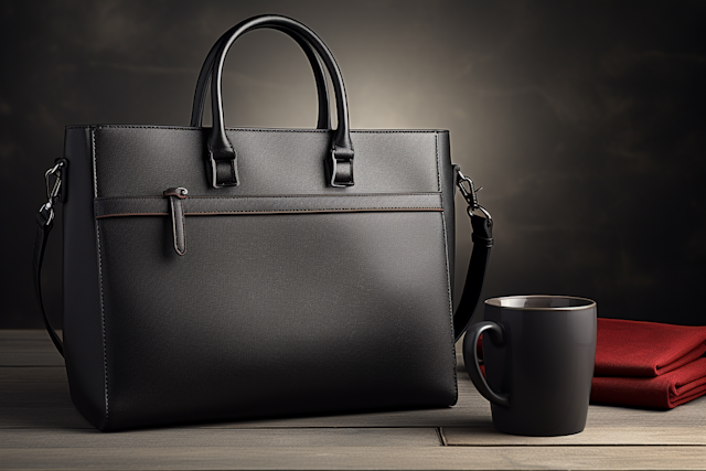 Sophisticated Elegance Leather Handbag with Lifestyle Accents