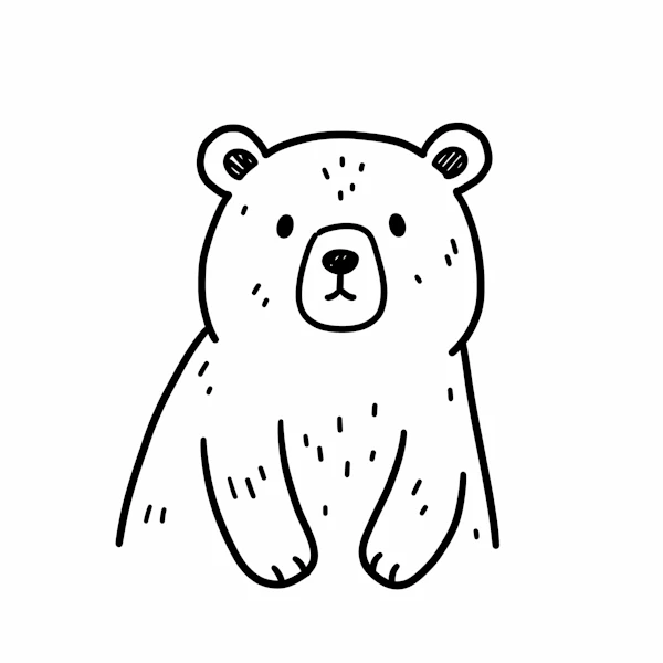 Cartoon Bear Drawing