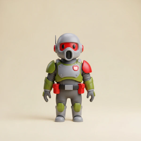 Futuristic Soldier Render