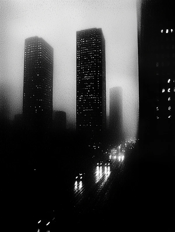 Moody Urban Nightscape