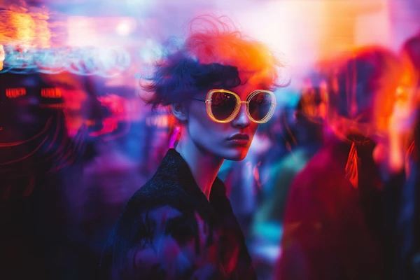 Cyberpunk Neon Portrait
