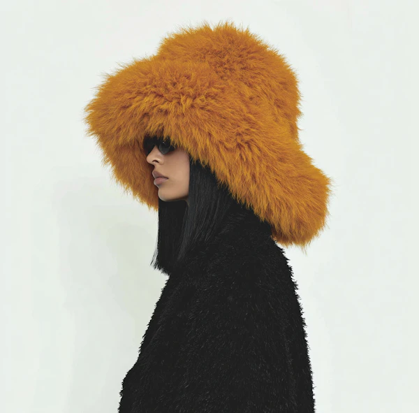 Bold Orange Hat Portrait