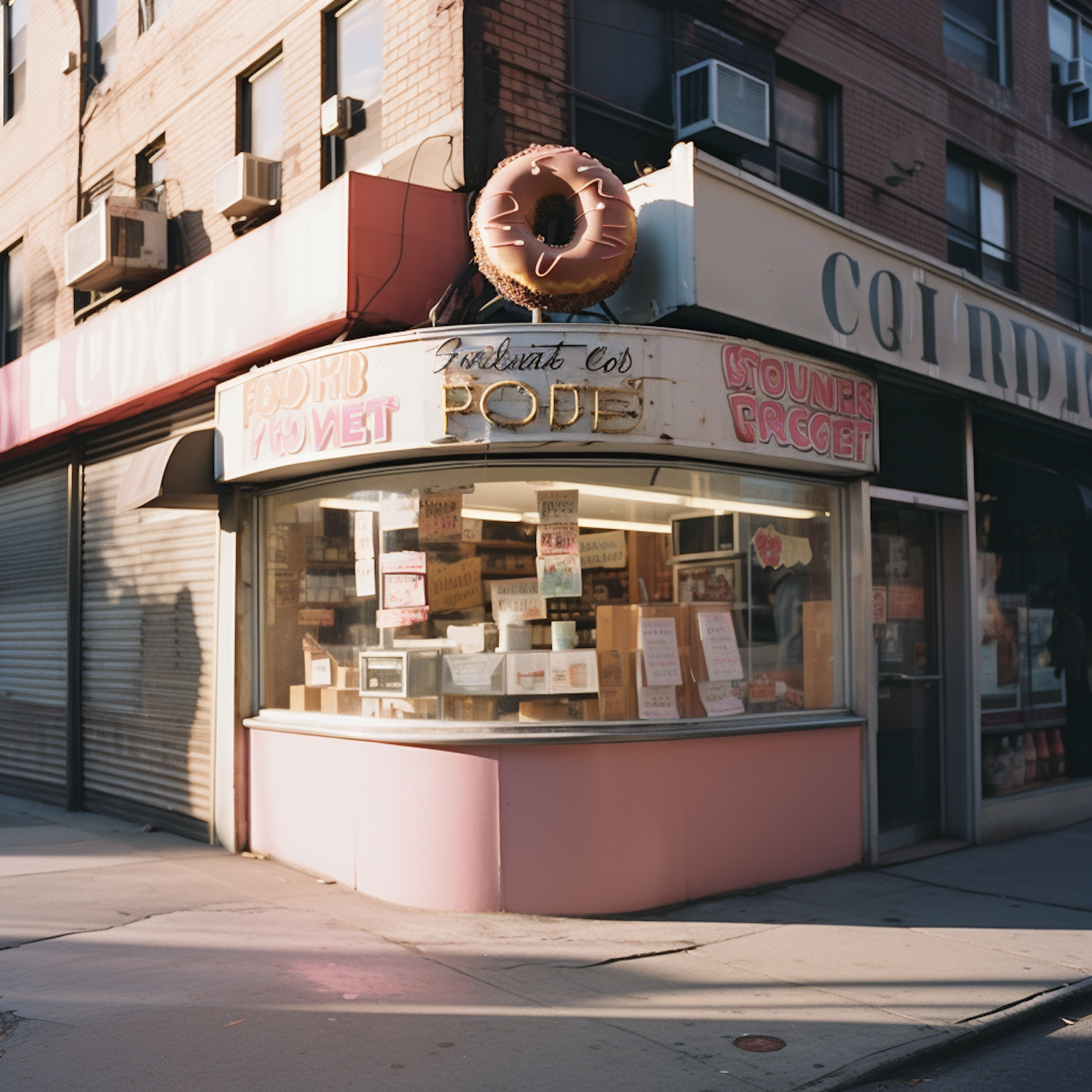 Retro Pink Doughnut Haven