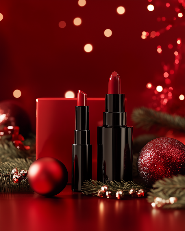 Festive Lipstick Display