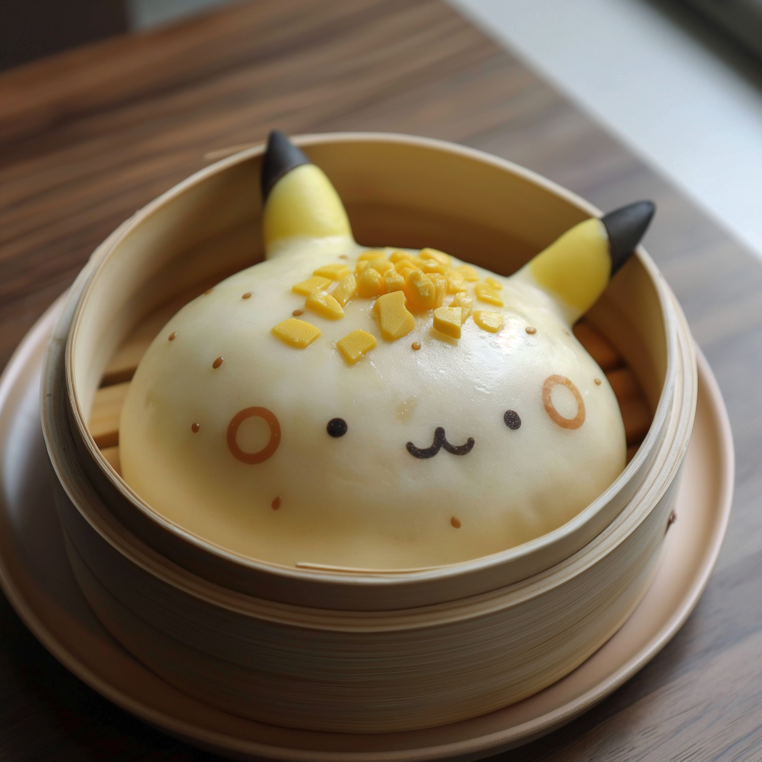 Pikachu Themed Steamed Bun