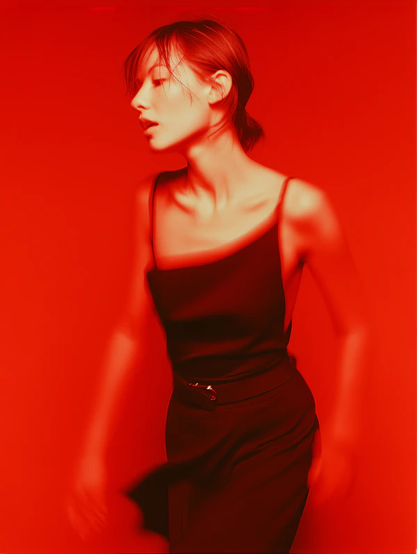 Dramatic Red Portrait