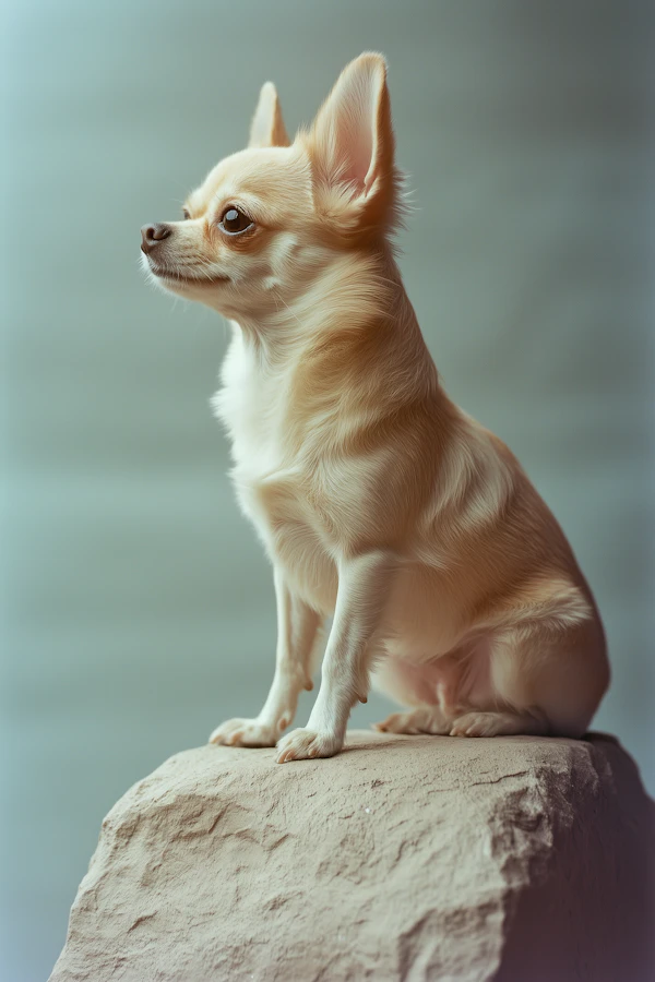 Chihuahua on Rock