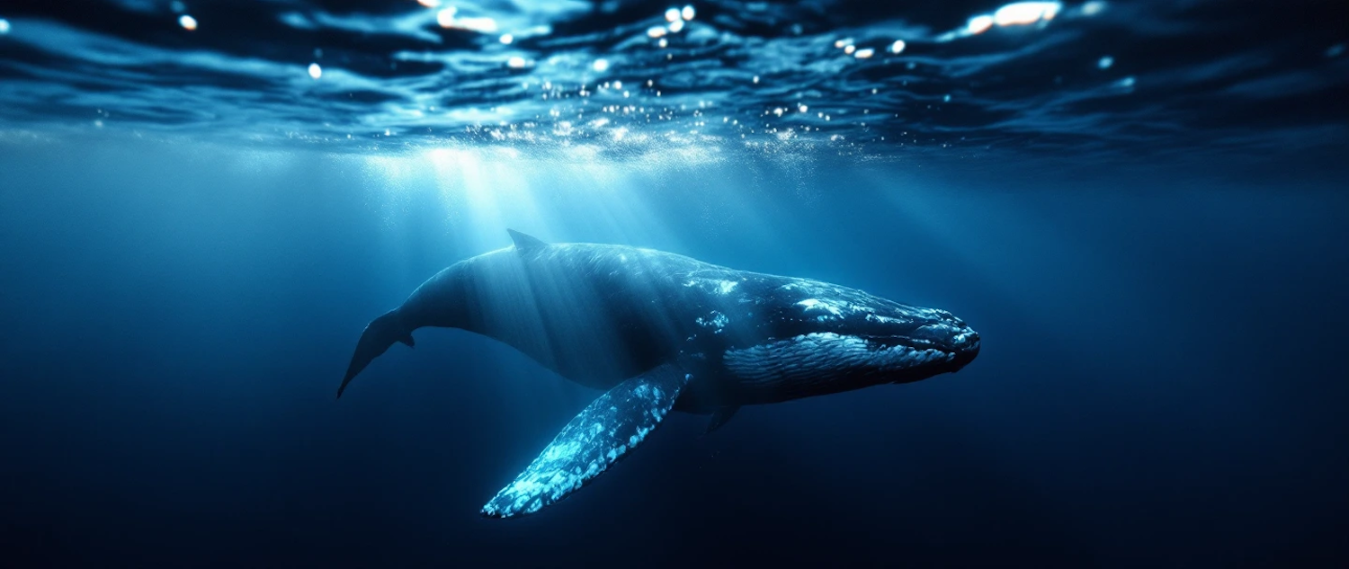 Majestic Whale Beneath the Ocean