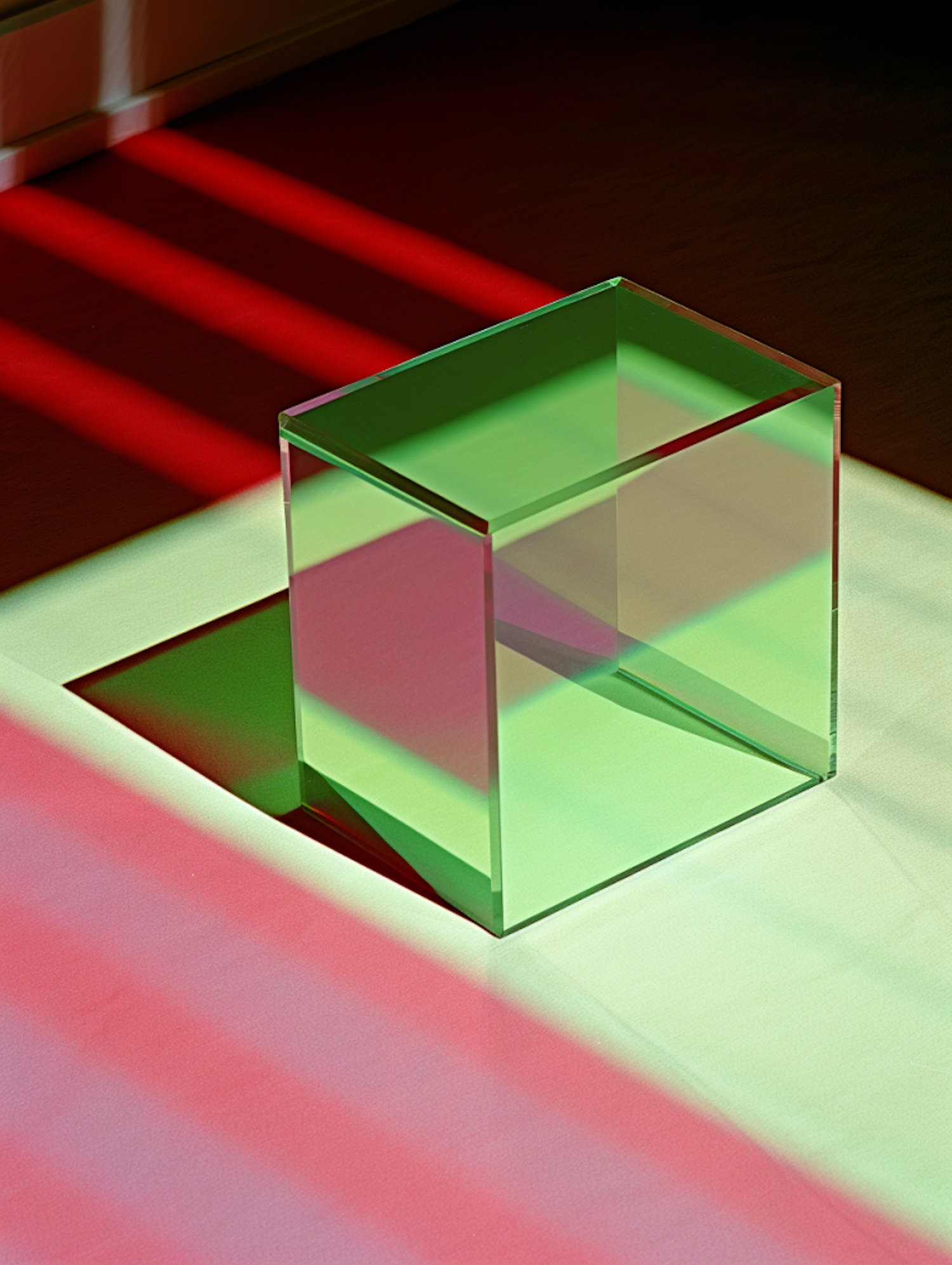 Chromatic Contrasts: The Dance of Light and Glass