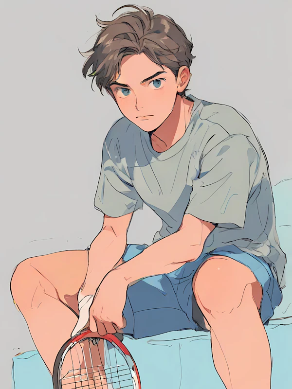 Tennis Player Portrait