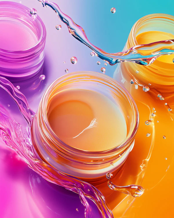 Vibrant Jars with Dynamic Liquid