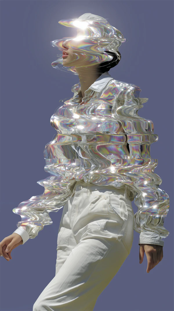 Iridescent Figure Art