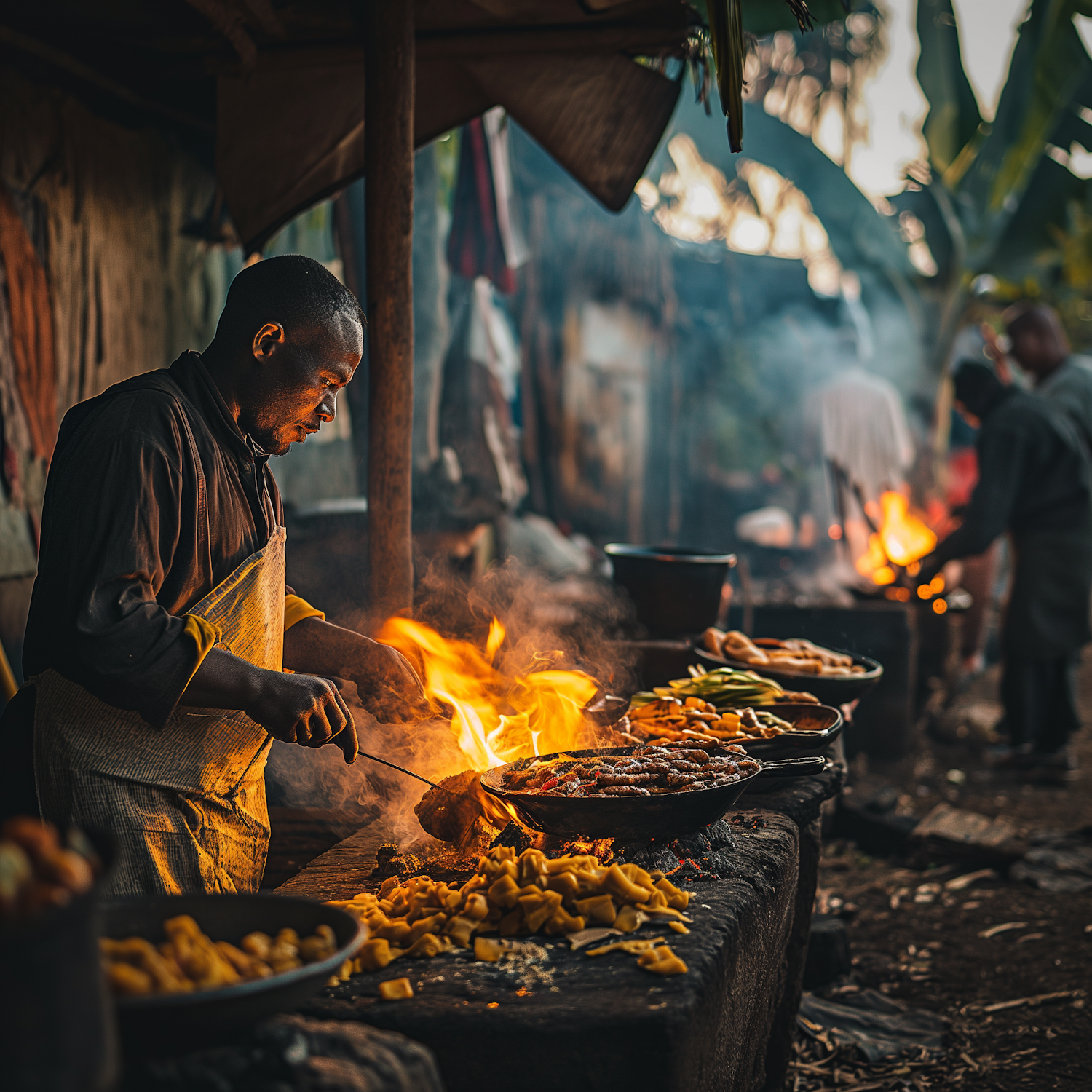 Flame-Kissed Street Food Maestro