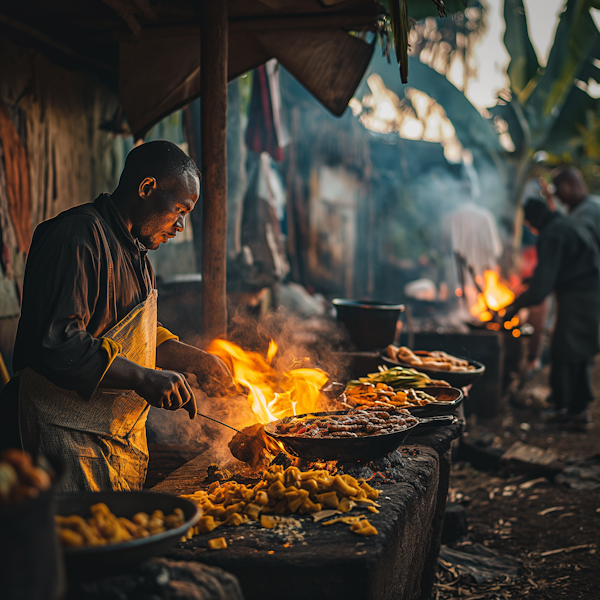 Flame-Kissed Street Food Maestro