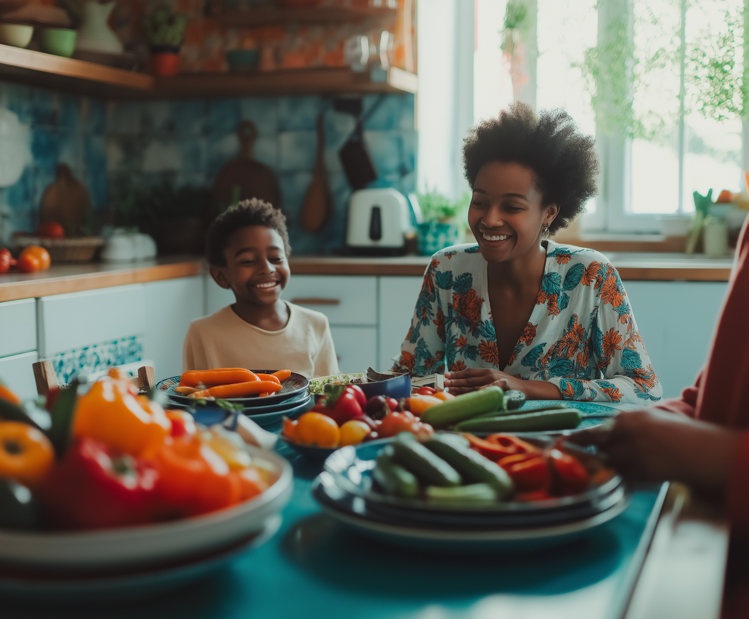 Joyful Kitchen Scene