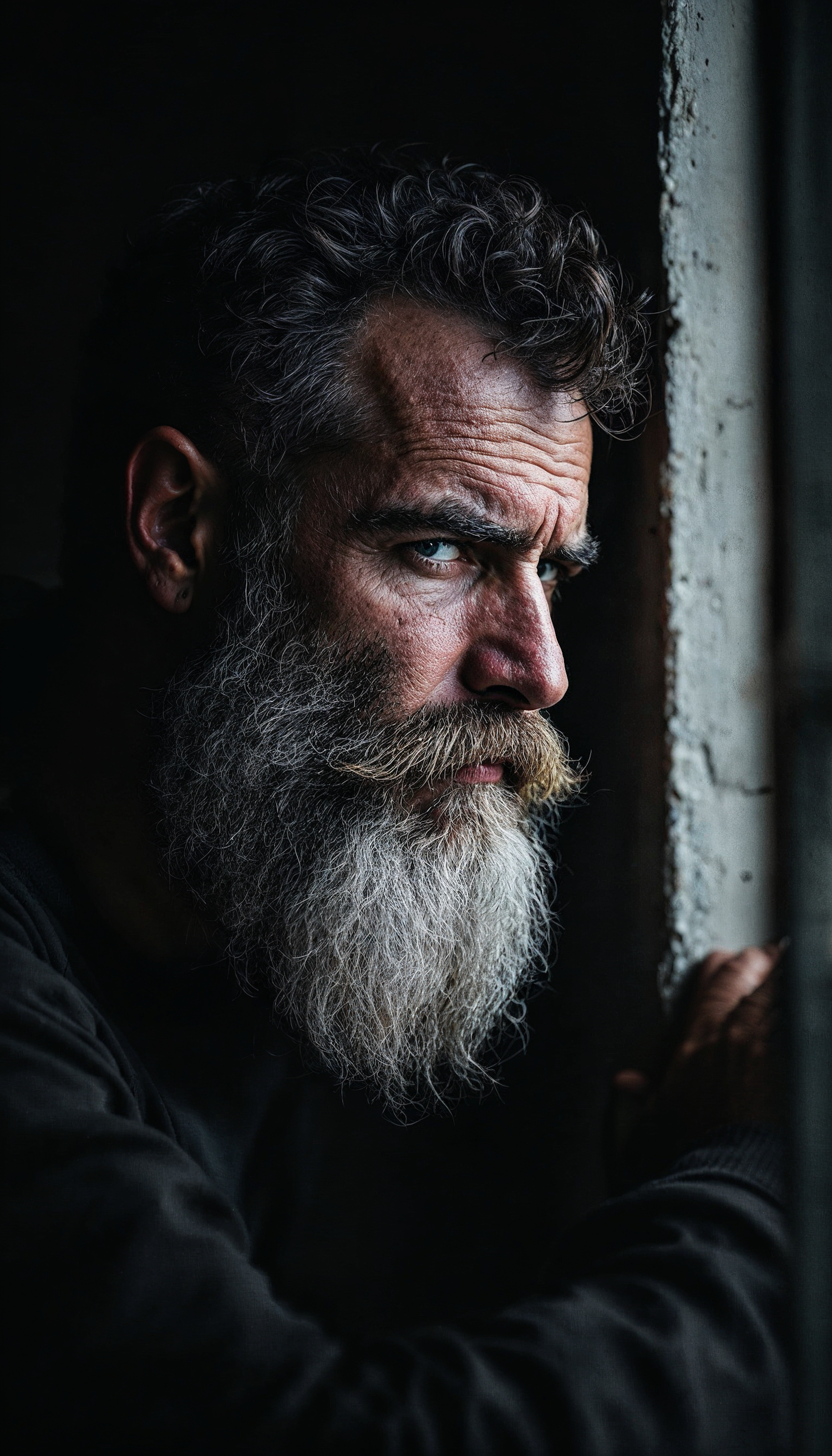 Contemplative Man by the Window