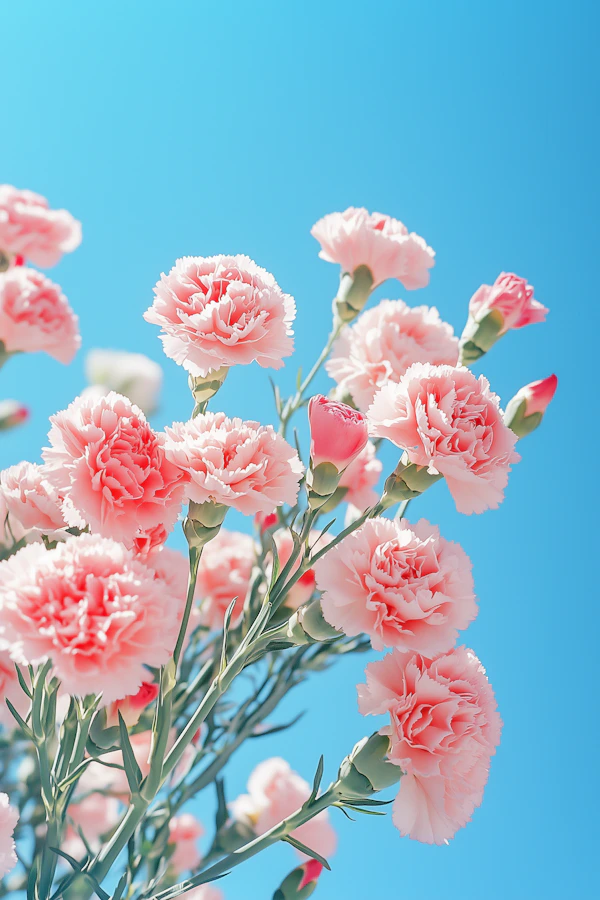 Pink Carnations Bloom