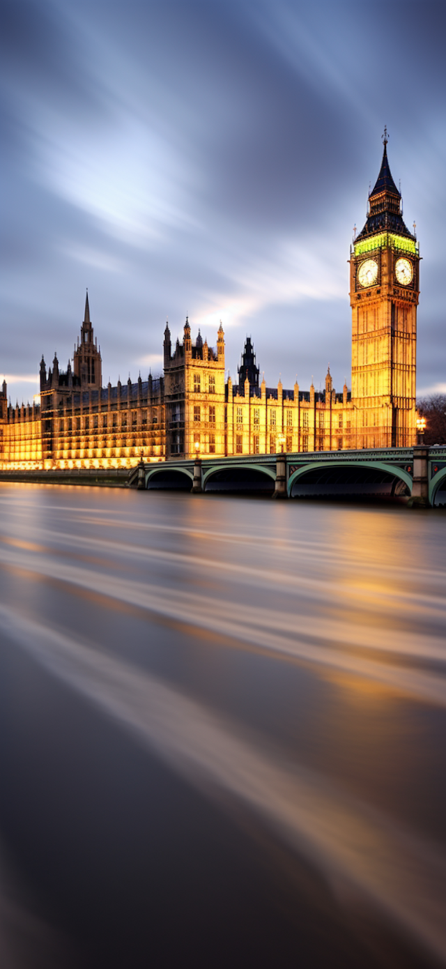 Twilight Grandeur over Big Ben and the Houses of Parliament