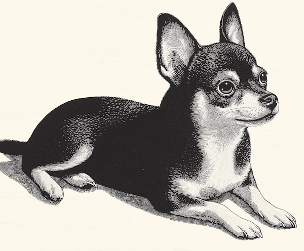 Intricate Chihuahua Illustration