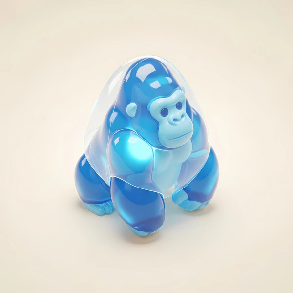 Translucent Blue Gorilla