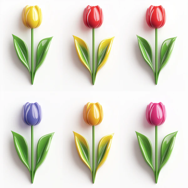 Vibrant Tulip Illustration