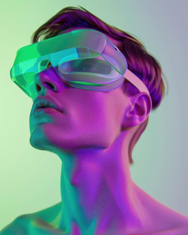 Futuristic Portrait with Goggles