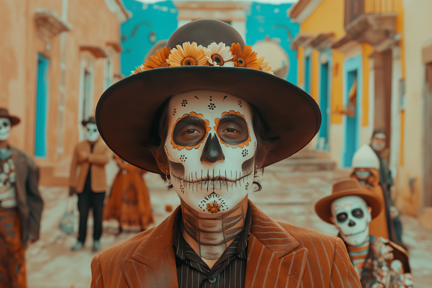 Day of the Dead Celebration Scene