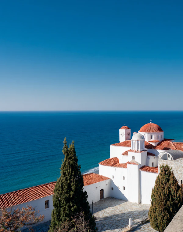 Mediterranean Coastal Scene