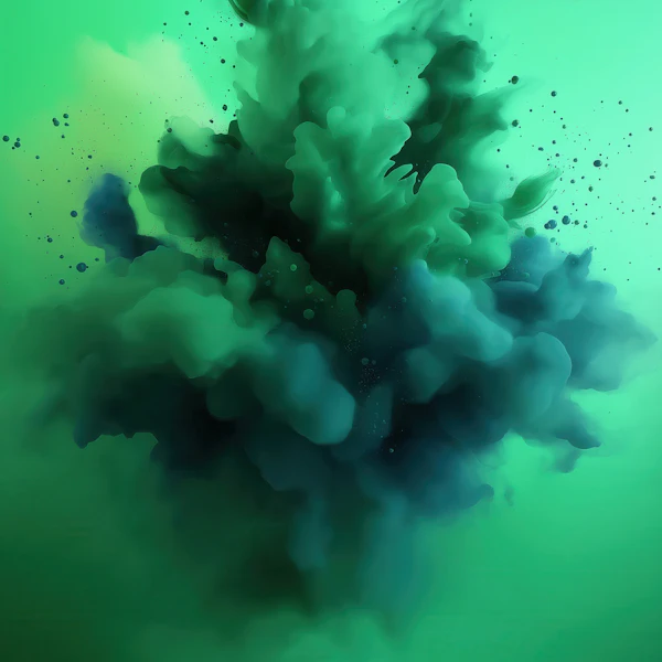 Green Teal Explosion