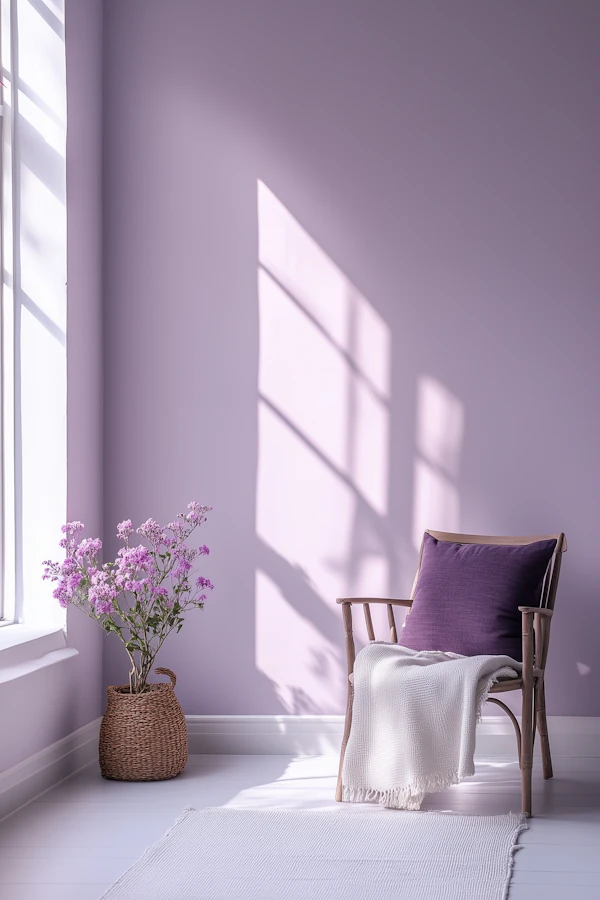 Minimalist Lavender Room