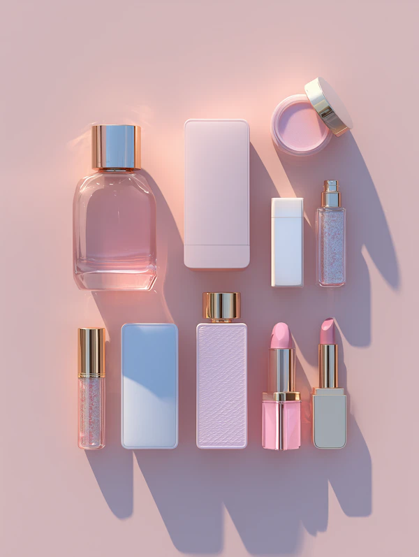 Cosmetic Product Flat Lay