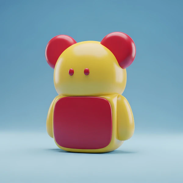 3D Rendered Toy Bear