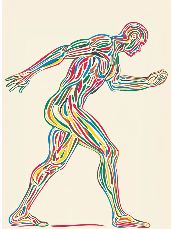 Dynamic Abstract Human Figure