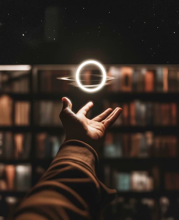 Hand and Glowing Ring