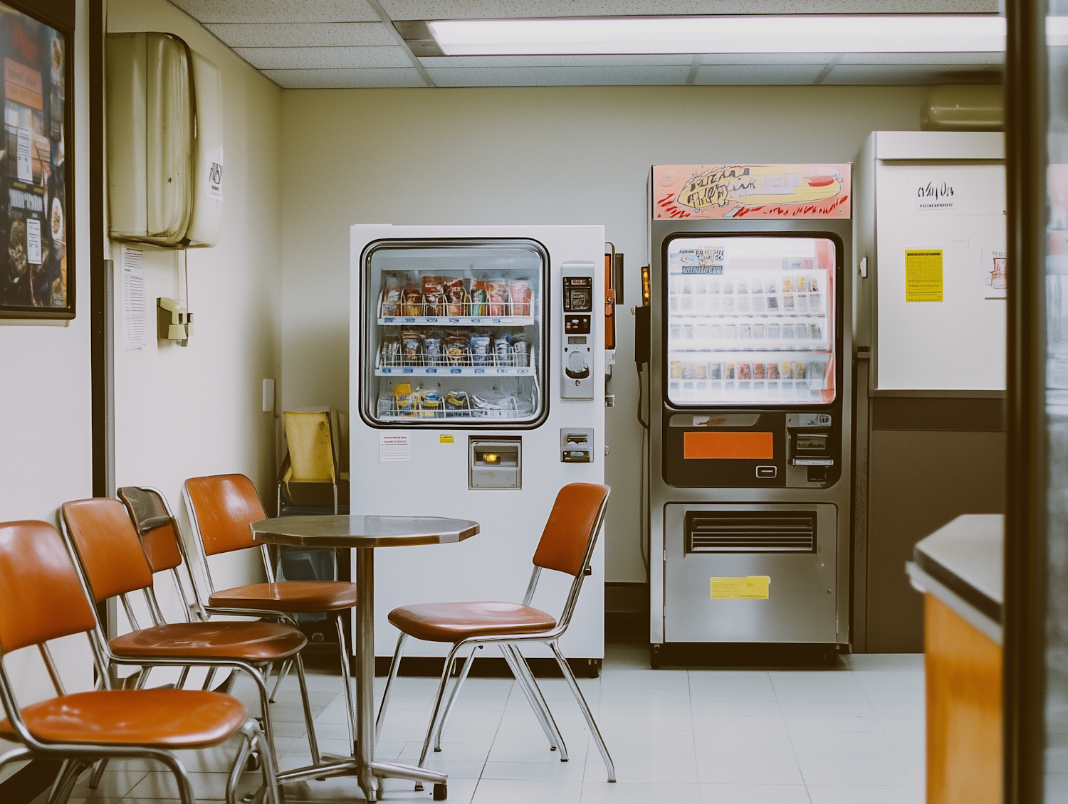 Break Room with Vending Machines