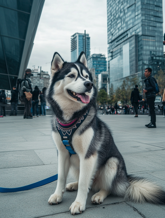 Urban Siberian Husky