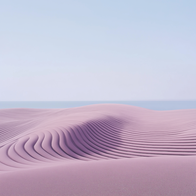 Serene Pink Sand Dunes