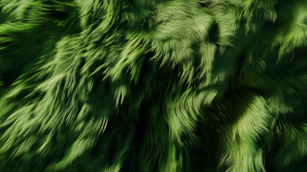 Textured Green Fur
