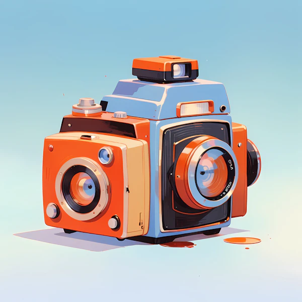 Retro Camera Illustration