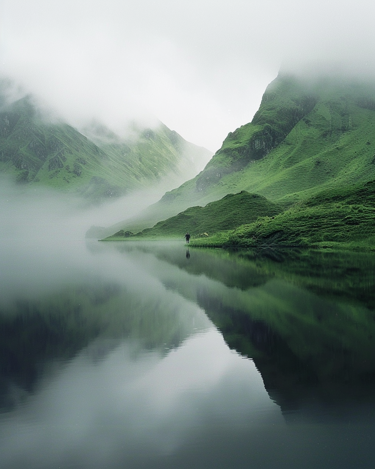 Serene Lakeside Solitude