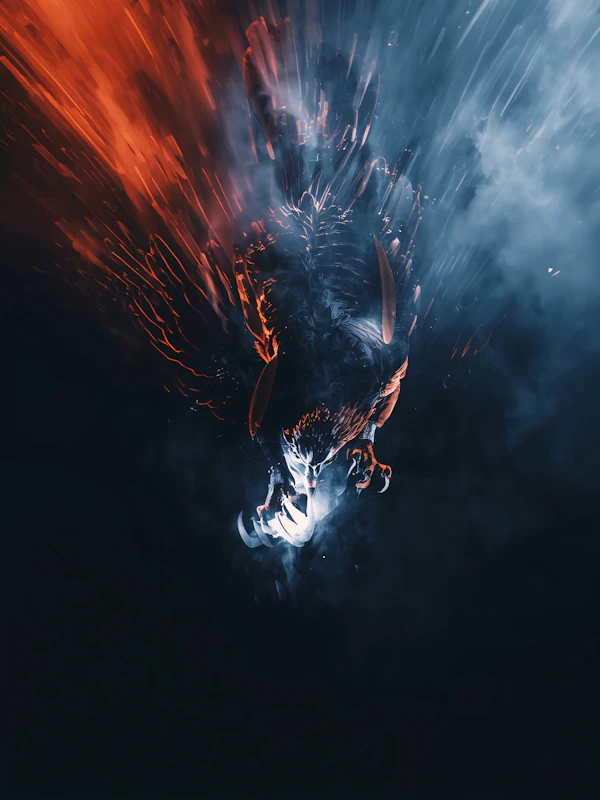 Fiery and Icy Creature
