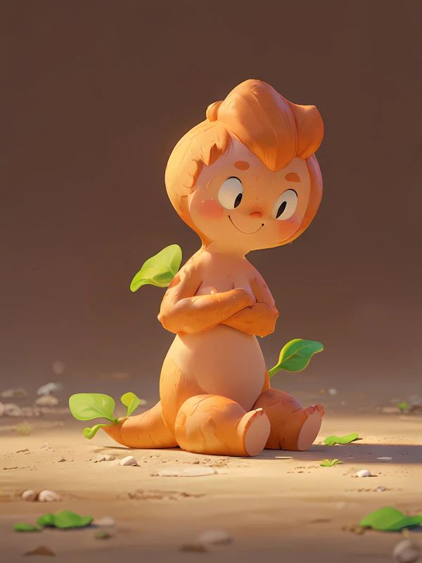 Cartoon Carrot Character