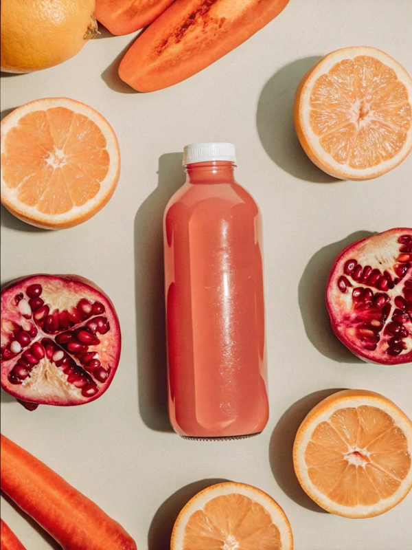 Fresh Fruit Juice Display