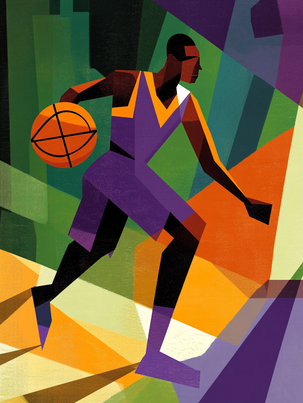 Stylized Basketball Player Illustration