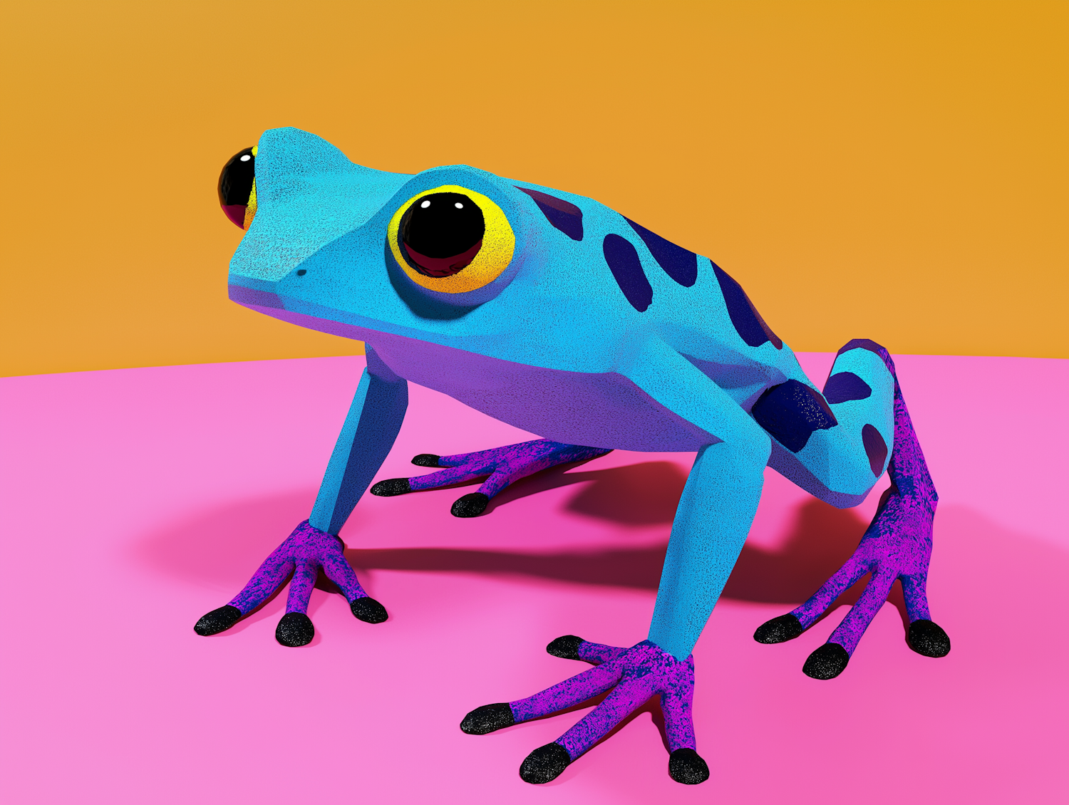 Vibrant Stylized Frog