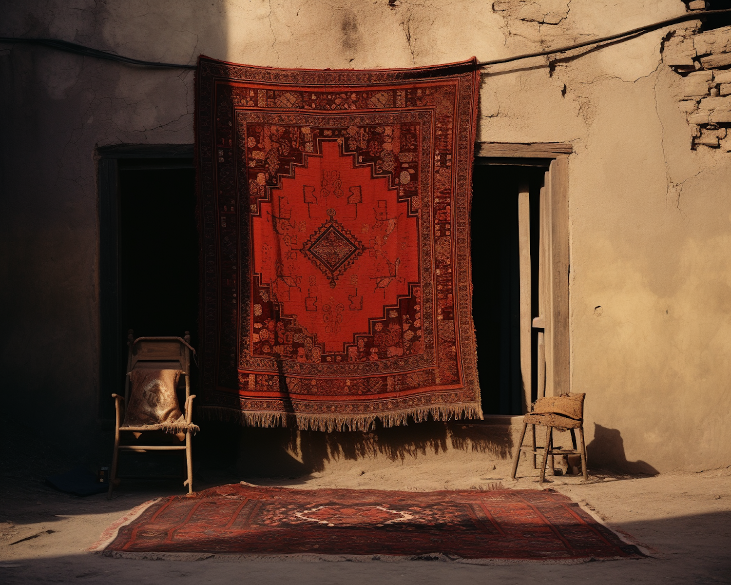 Solitude in Time: The Persian Rug and Rocking Chair